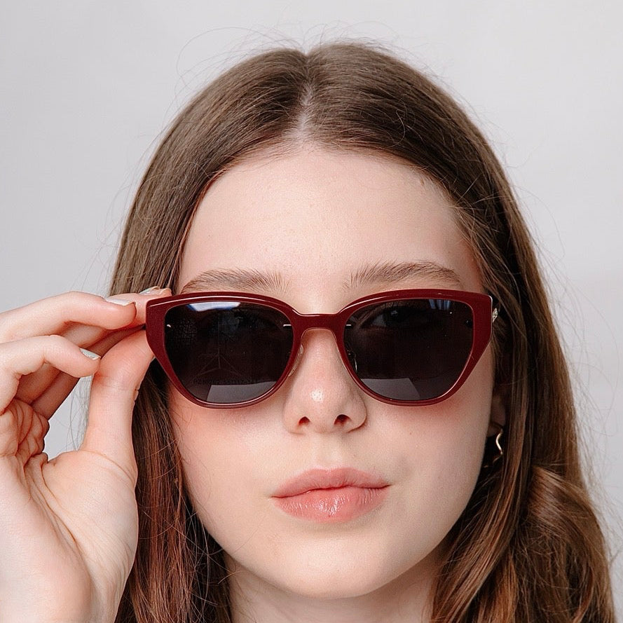 Armação Adele Marsala - Requer lentes policarbonato