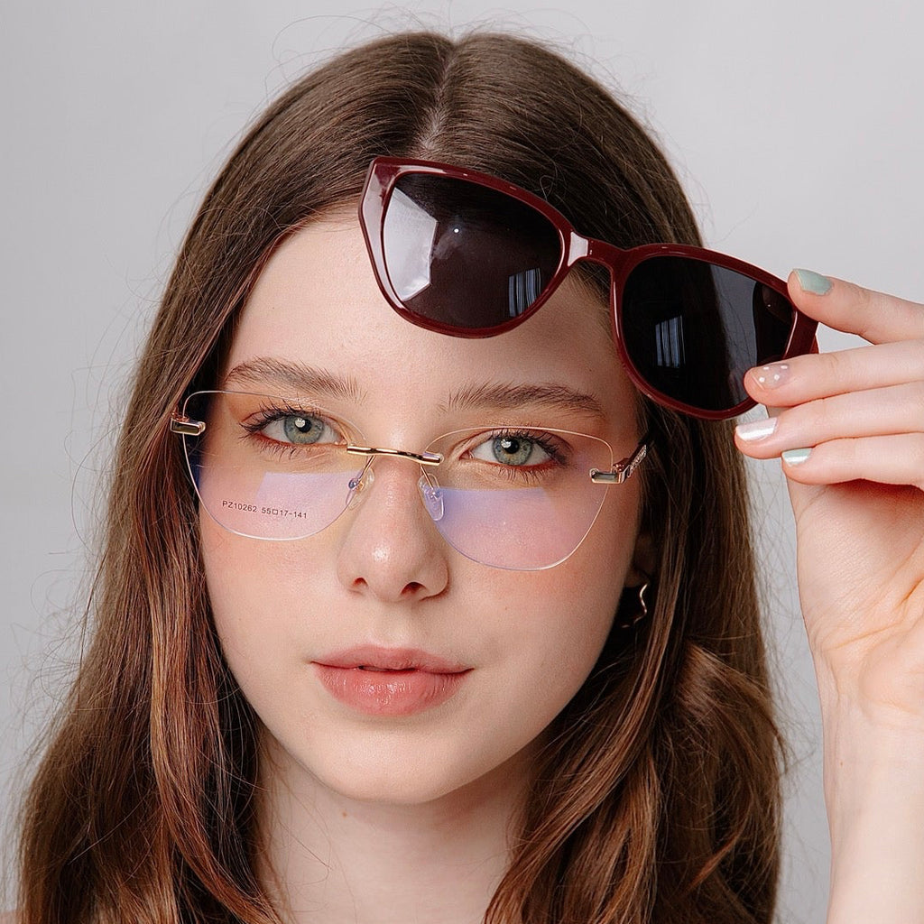 Armação Adele Marsala - Requer lentes policarbonato