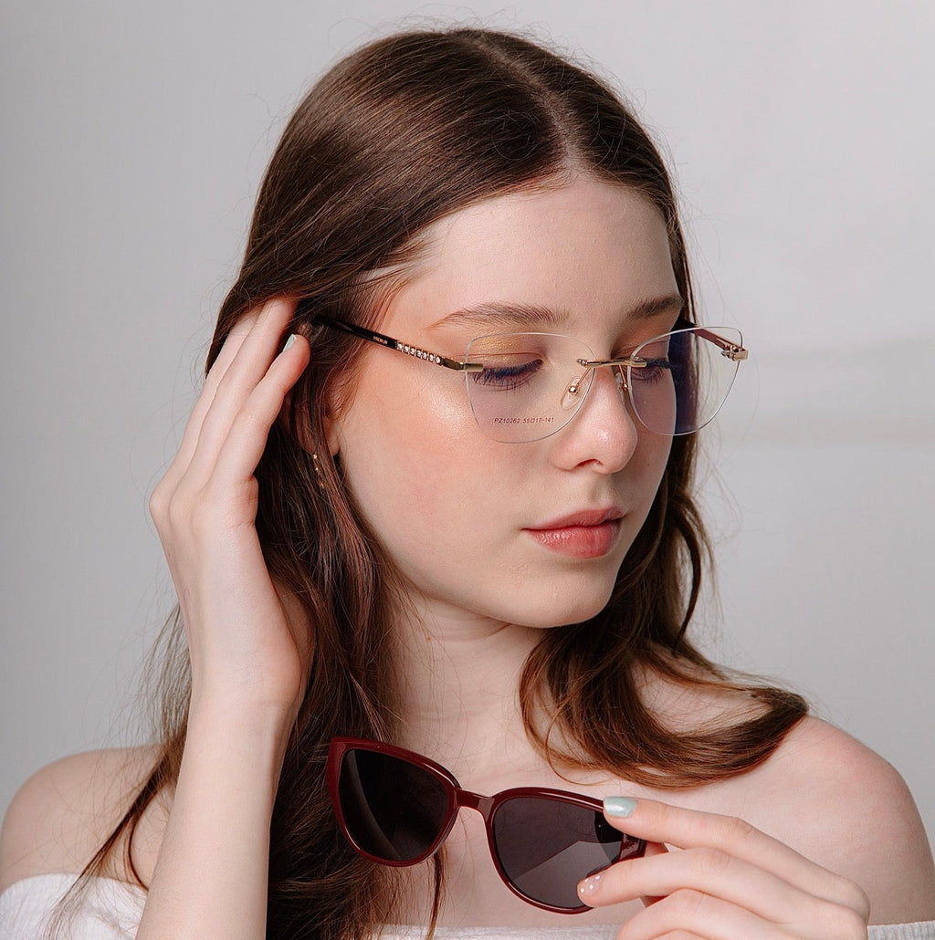 Armação Adele Marsala - Requer lentes policarbonato
